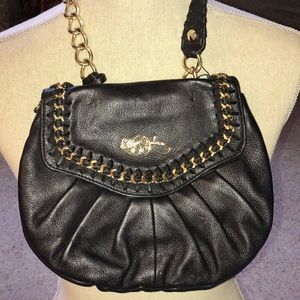 Vintage Betsey Johnson black and gold small purse